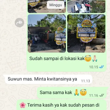 Pengiriman Papan Bunga Duka Outdoor Wedding Bintaro