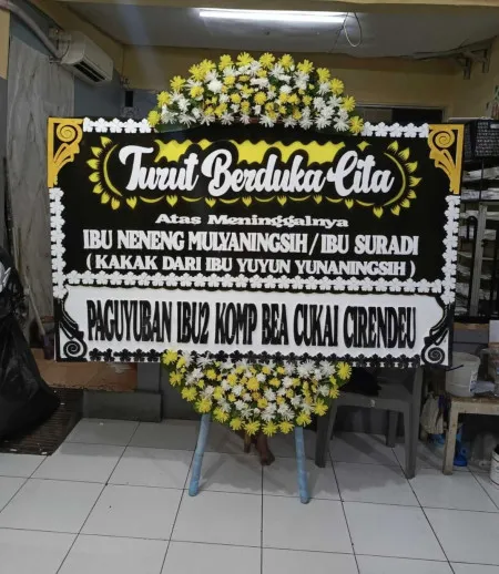 Papan Bunga Duka Outdoor Wedding Bintaro
